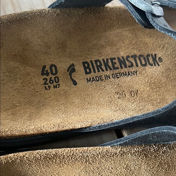 Birkenstock Dark Gray Double-Strap Sandals - Picture 8 of 9